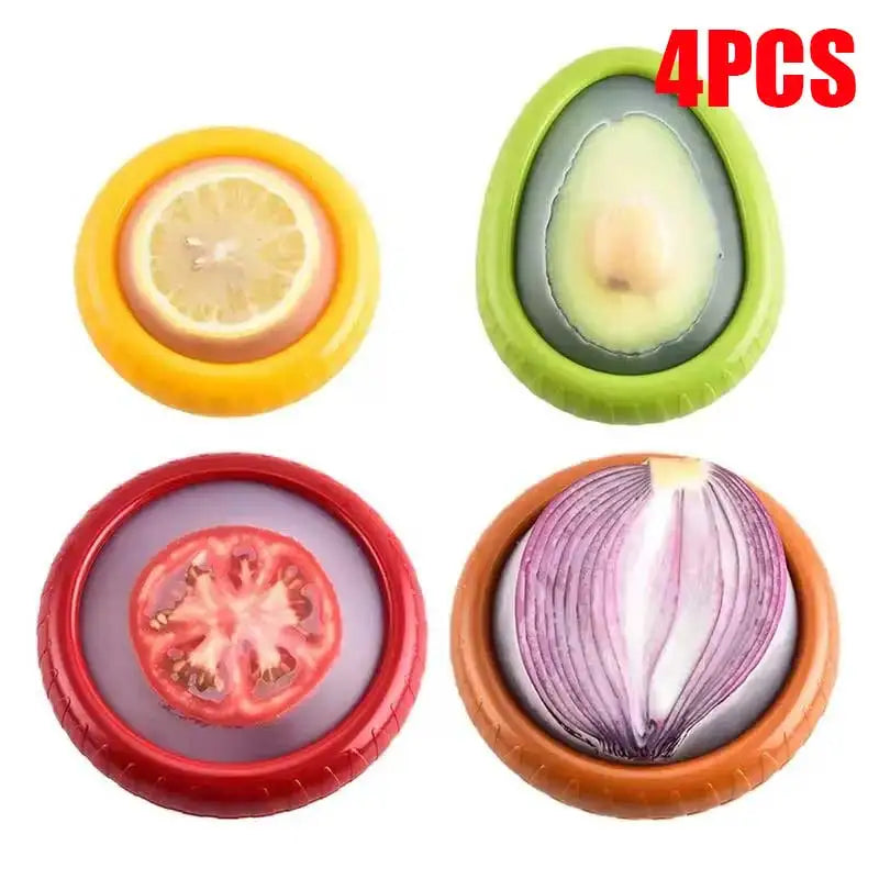KamKel FreshPod Silicone Food Savers – Ideal for Avocados, Tomatoes, Garlic, Onions
