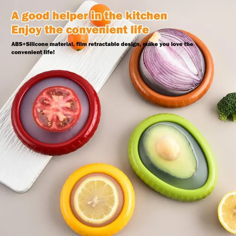 KamKel FreshPod Silicone Food Savers – Ideal for Avocados, Tomatoes, Garlic, Onions