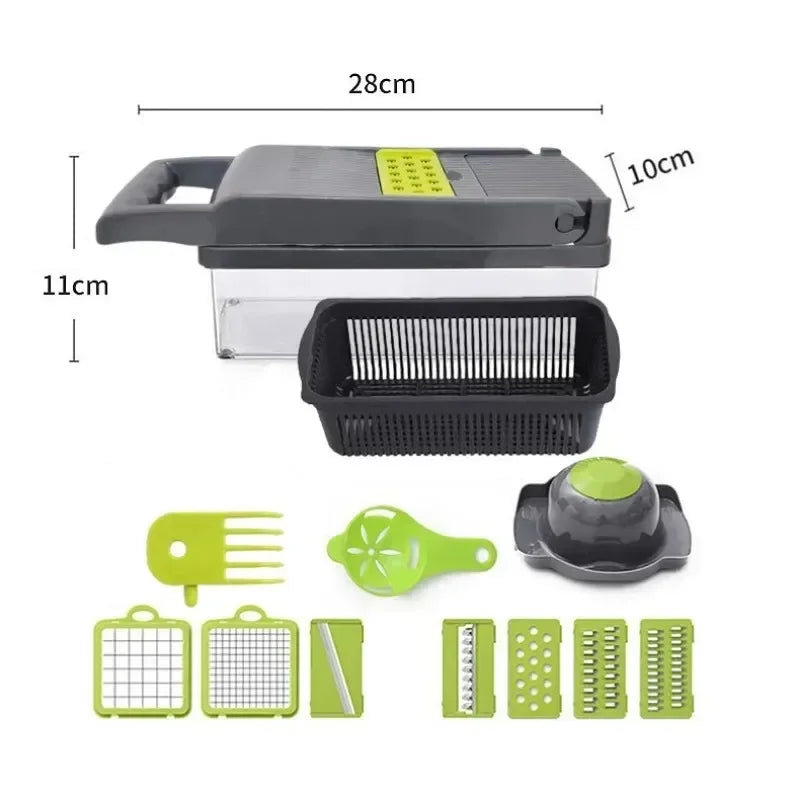 ProChef 16-in-1 Multifunctional Vegetable Chopper & Dicer – Onion & Food Grater, Slicer with Easy Clean & Compact Storage
