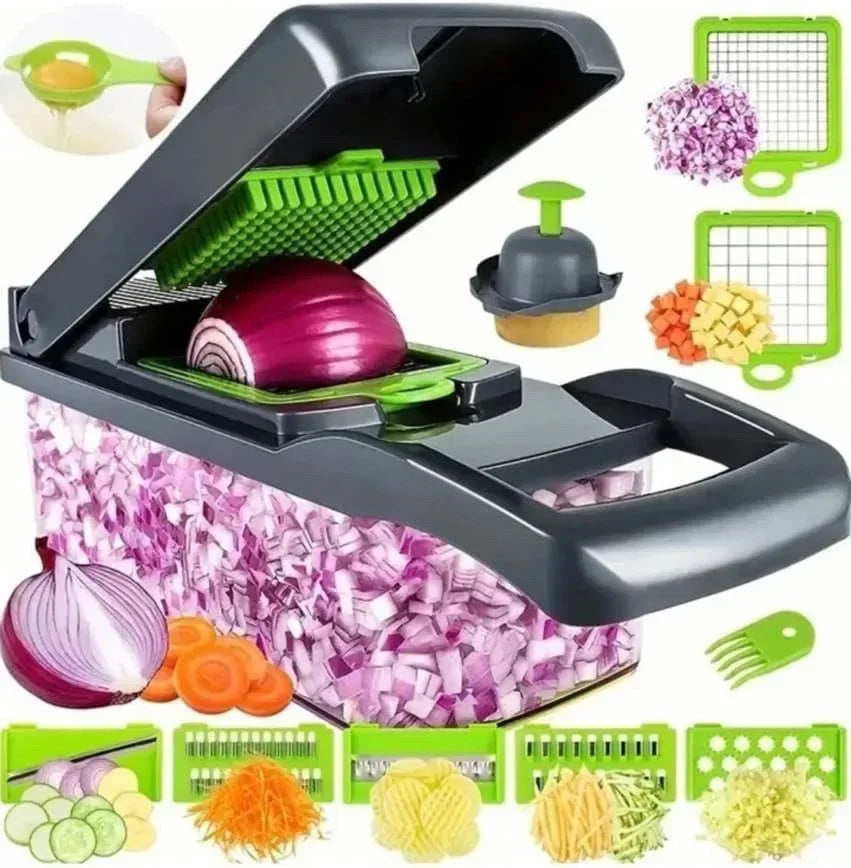 ProChef 16-in-1 Multifunctional Vegetable Chopper & Dicer – Onion & Food Grater, Slicer with Easy Clean & Compact Storage